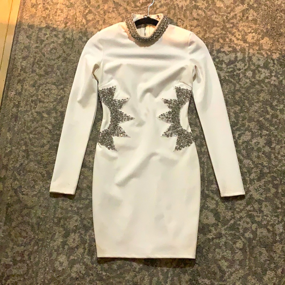 White cocktail dress